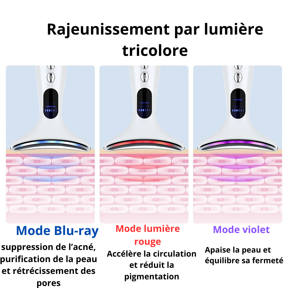 Appareil de beauté à micro-courant pour visage et cou/ Beauty Wonder